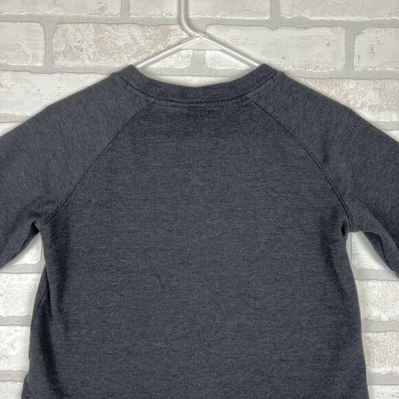 Jordan Basketball Charcoal Grey Short Sleeve Crop Sweatshirt, Size Girls 10-12 - Picture 9 of 11